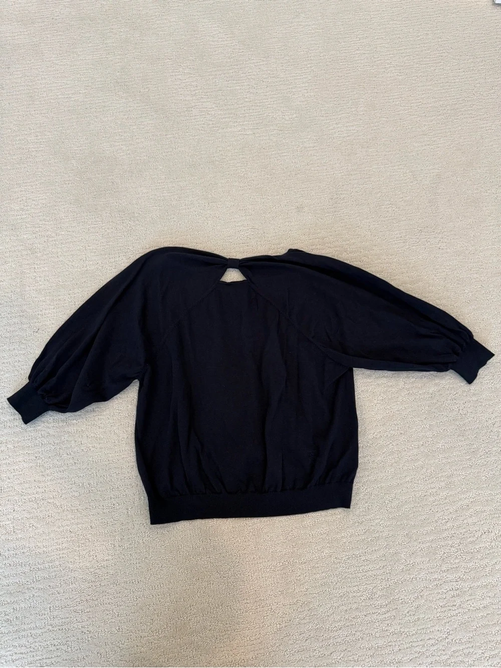 Burberry Blue Label knit cardigan with bow back detail *missing 1 button*